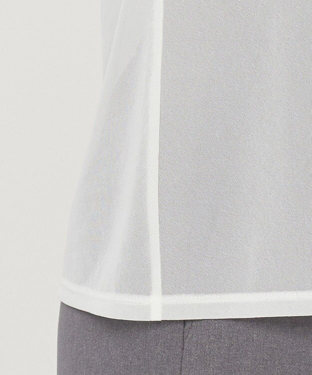 uncrave トリコットシフォン クルーネック カットソー（uncrave STANDARD） オフ