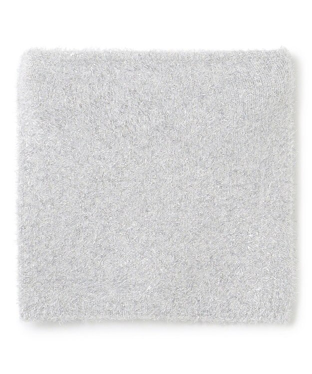 uncrave ラメ シャギー ニット バンドゥ（uncrave STANDARD） シルバー×ライトグレー