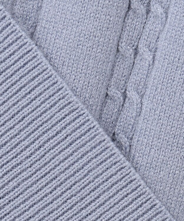 ANY SIS 【洗える】ミニケーブルカラー ニット アイスブルー