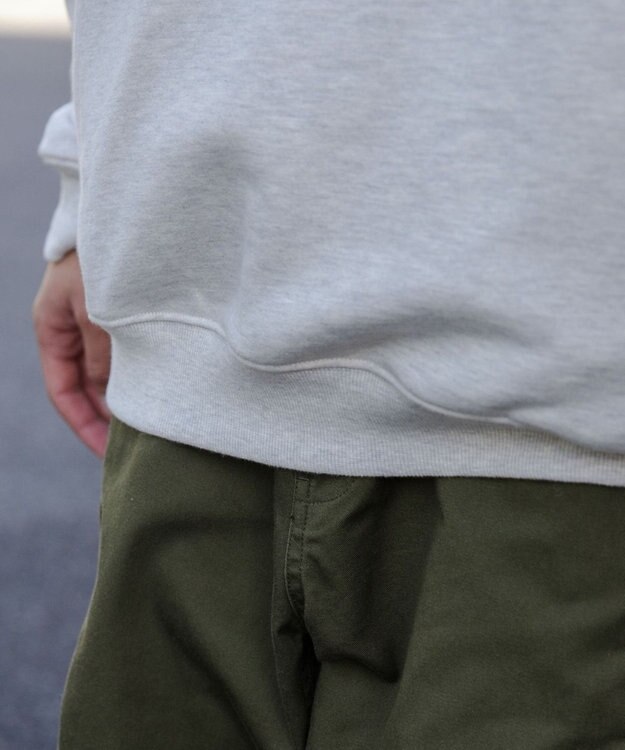 WEGO ヘビーウエイトハーフZIPワンポイントPO オートミール