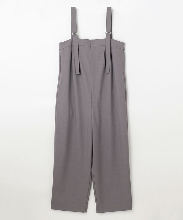 ANY L イージーケアライトストレッチサロペット グレー