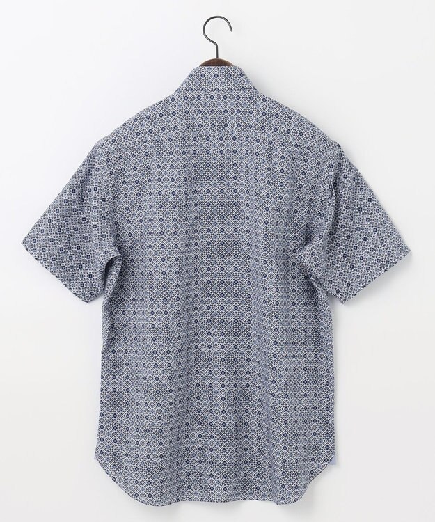 JOSEPH ABBOUD 【サスティナブル】リヨセルリネンプリント シャツ サックスブルー系5