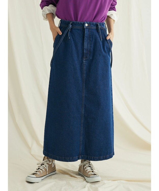 CRAFT STANDARD BOUTIQUE ２ＷＡＹサロペットスカート Medium Indigo