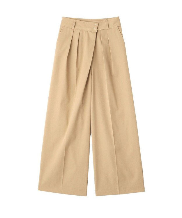 YECCA VECCA メタルホックワイドパンツ Light Beige