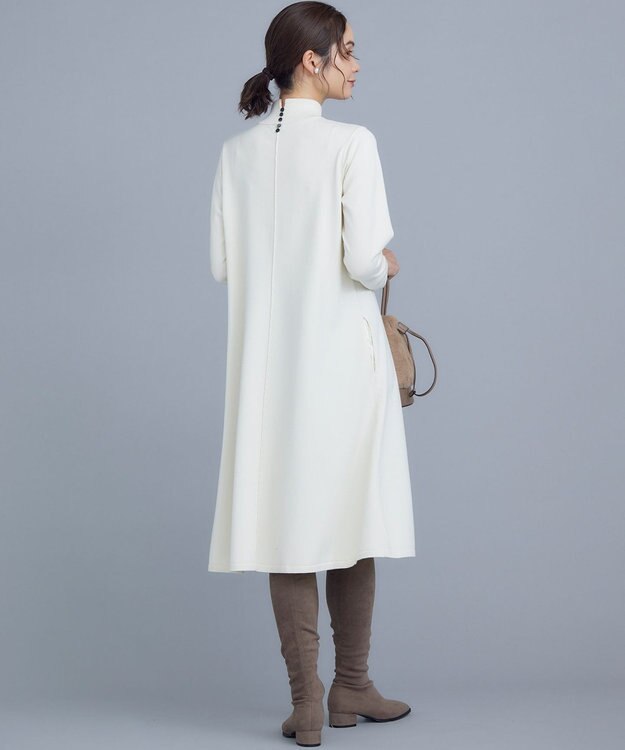 組曲 S ELENAリラクシーニットワンピース パールホワイト系