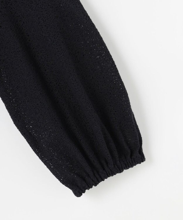 自由区 テクスチャージャージーレーシー カーディガン ネイビー