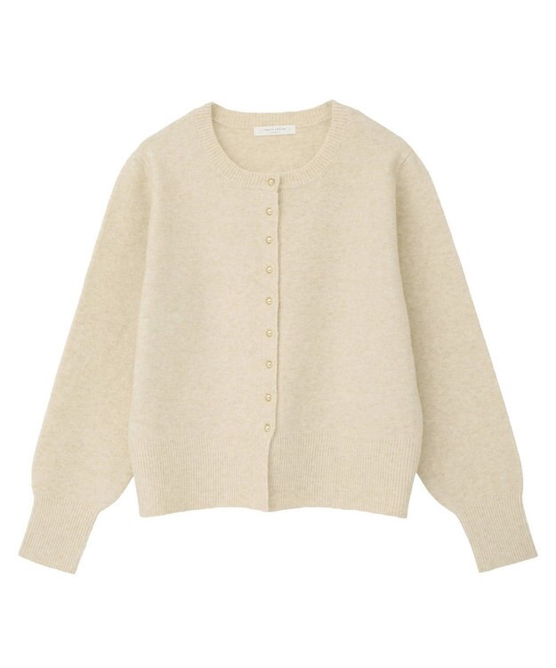Green Parks 金釦コンパクトニットカーディガン Ivory