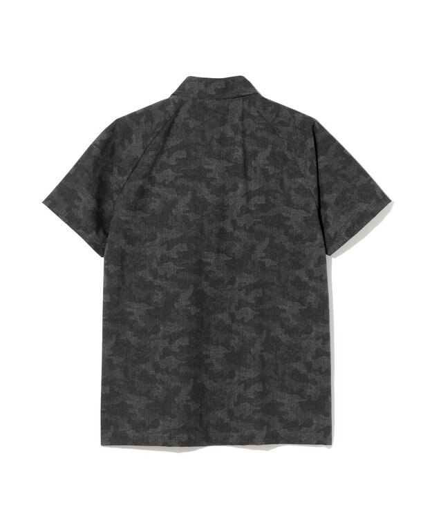 ZERO HALLIBURTON クールドッツ カモ柄ポロシャツ ZHG-M6S6a 85191 ブラック