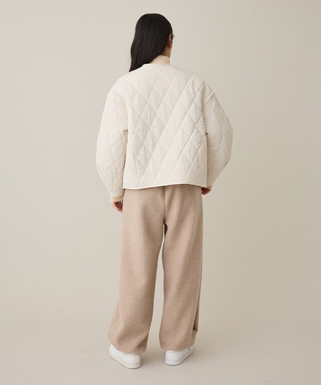 CRAFT STANDARD BOUTIQUE キルティングパイピングブルゾン Ivory