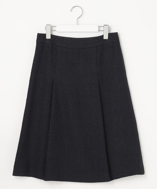 J.PRESS LADIES ファンシーツイード スカート ネイビー系