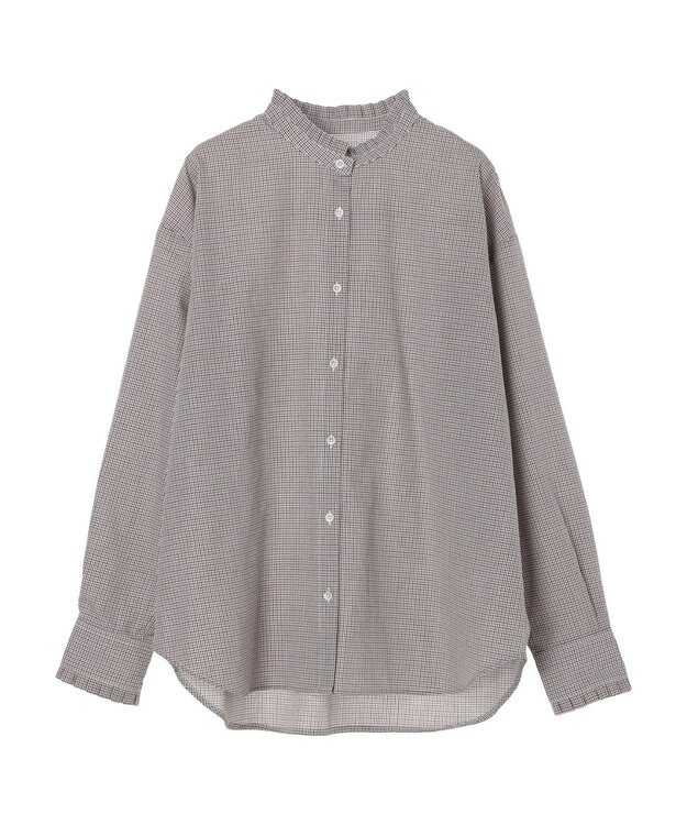earth music&ecology スタンドフリルシャツ Check