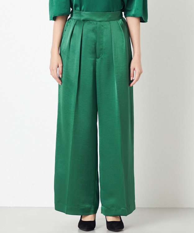 NAVE 【ReNAVE】タンブラーサテン パンツ グリーン系