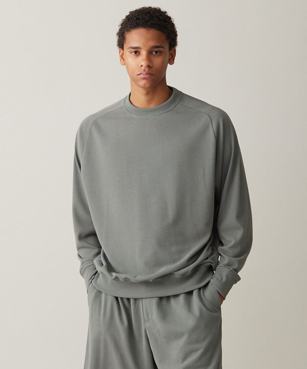 UNFILO MENS クイックドライ ロングスリーブTEE [24年春夏商品] セージグリーン