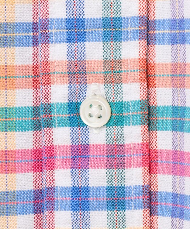 J.PRESS MEN コットンオックス マルチチェック シャツ / ボタンダウン ホワイト系3