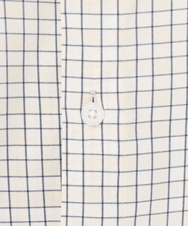 UNFILO MENS コットンライク 半袖シャツ【ギフトにもおすすめ】 ベージュチェック