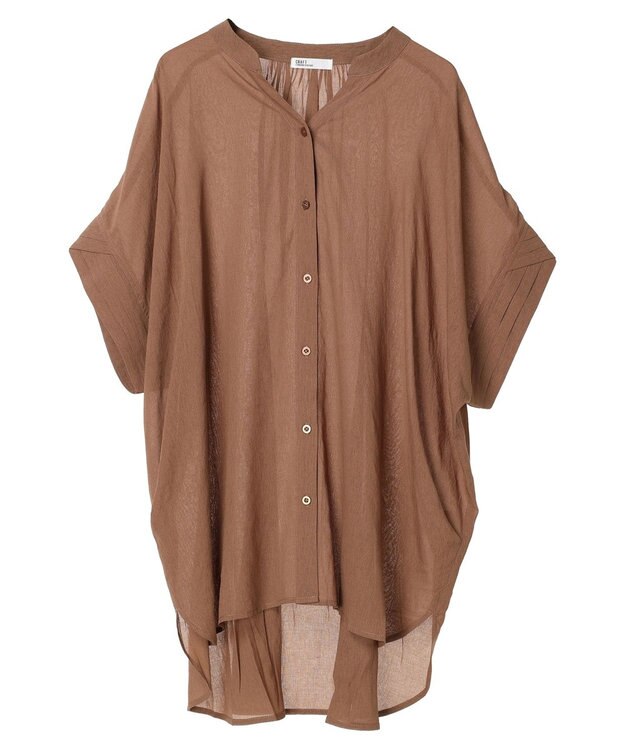 CRAFT STANDARD BOUTIQUE ヴィンテージボイルミルフィーユチュニック Brown
