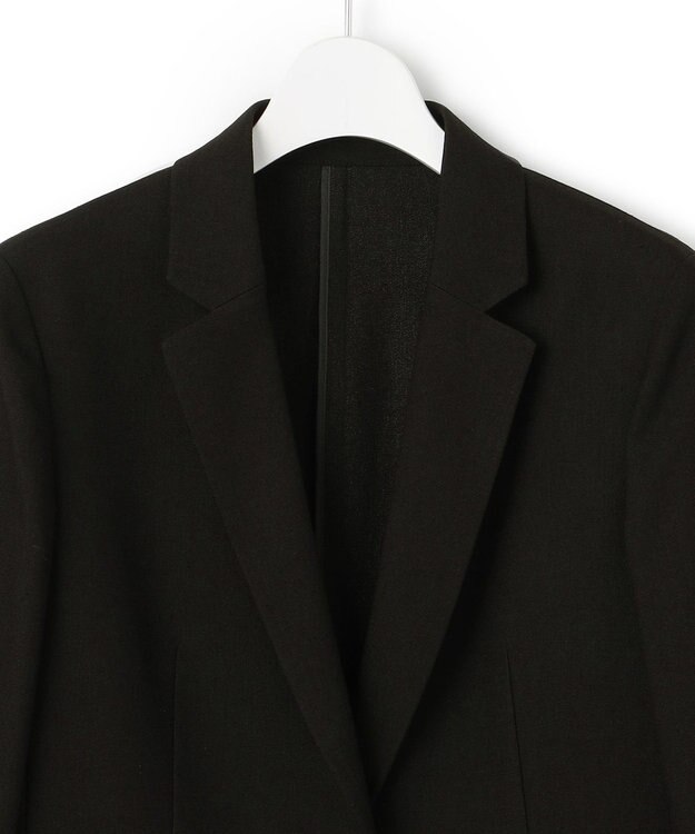 23区 L 【セットアップ対応】アイアスマットストレッチ テーラード ジャケット ブラック系