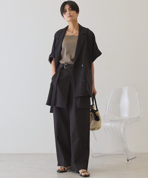 AMERICAN HOLIC 【2点セット】レイヤードパンツ Black