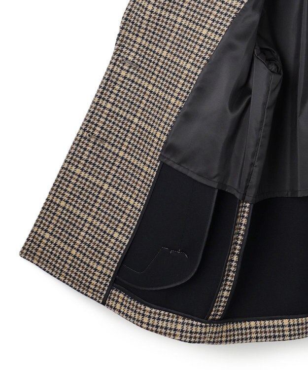 23区 【Oggi11月号掲載】ボンディング チェックツイード ジャコット ブラウンチェック