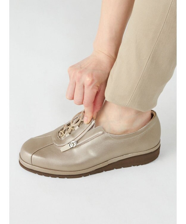 ASICS WALKING ペダラウォーキングシューズ 4E ヒール高2.0cm グレー系