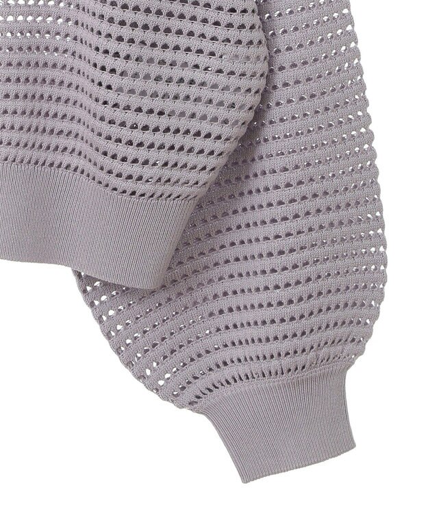 AMERICAN HOLIC ジップアップメッシュニットカーディガン Light Purple