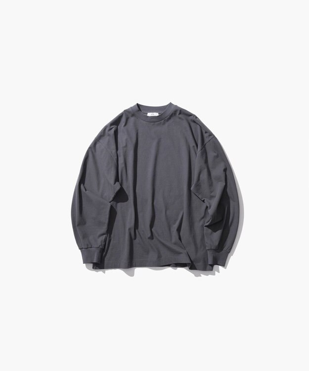 ATON FRESCA NUBUCK | ロングスリーブTシャツ CHARCOAL GRAY