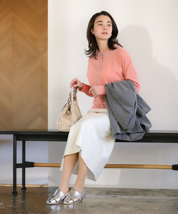 Green Parks ３ＳＥＴスカーフ付コードハンドルバッグｉｎポーチ Beige