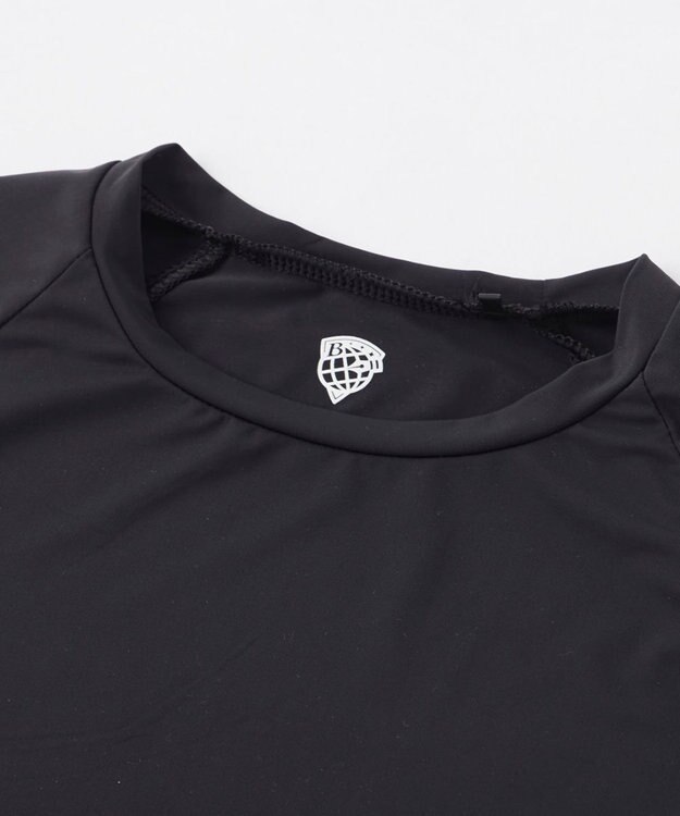 BEAMS SCHOOL 長袖クルースポーツインナー ブラック