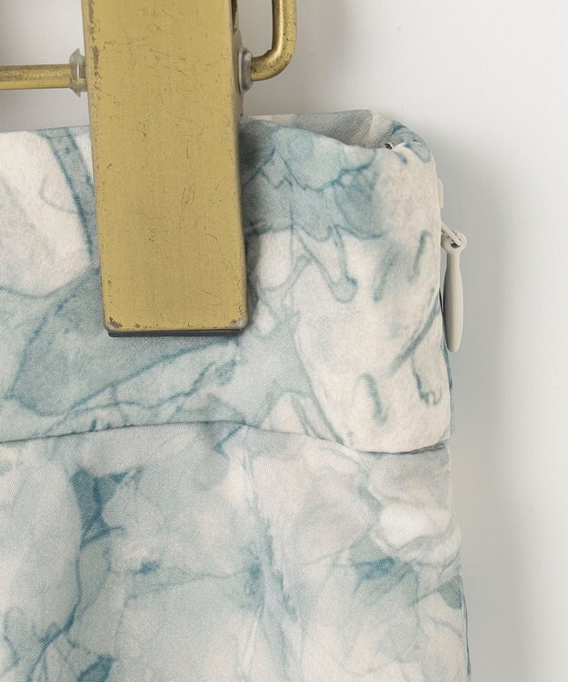 ANY SIS 【洗える】水彩フラワープリント スカート グリーン系