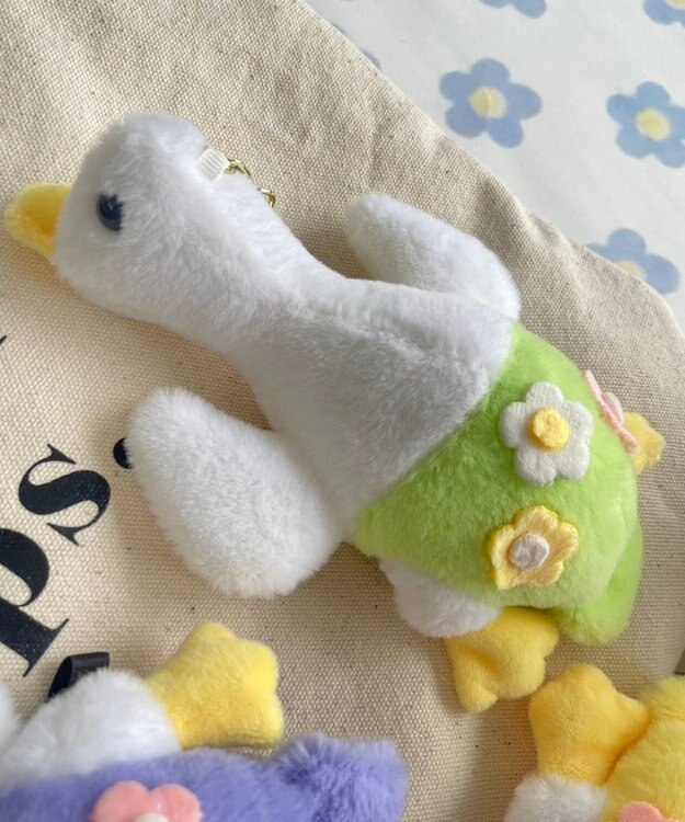 WEGO おはなあひるぬいぐるみキーホルダー 柄1