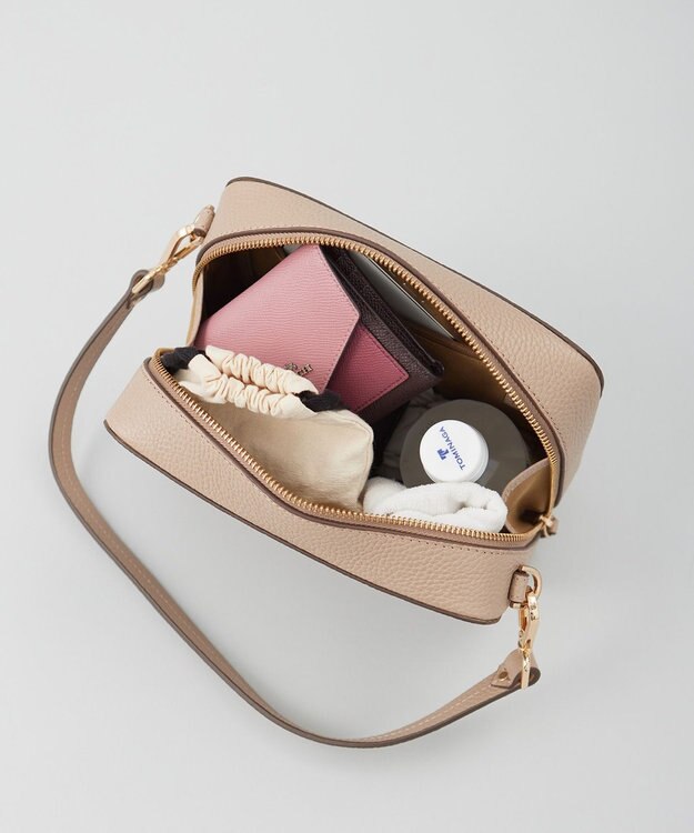 J.PRESS LADIES 【2way】レザー ショルダー バッグ ベージュ系