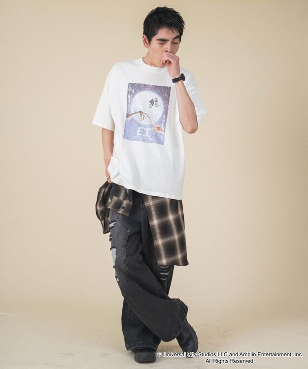 WEGO 【新柄追加/E.T/ユニセックス着用ITEM/SMLサイズ展開】E．T．グラフィックT（S） 柄1