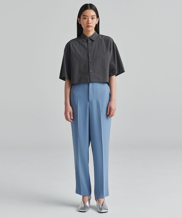 NAVE 【ReNAVE　撥水機能・UVカット・透湿・接触冷感・洗える】ナイロンタスランシャツ グレー系