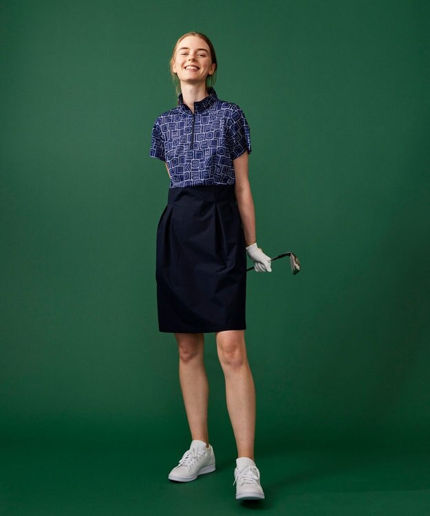 23区GOLF 盛夏対応のマルチ機能【接触冷感・UVケア・吸水速乾】【WOMEN】ドッキングワンピース ネイビー系5