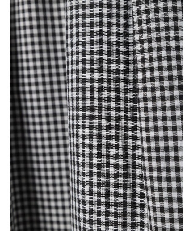 earth music&ecology ギャザーフレアスカート Gingham Check