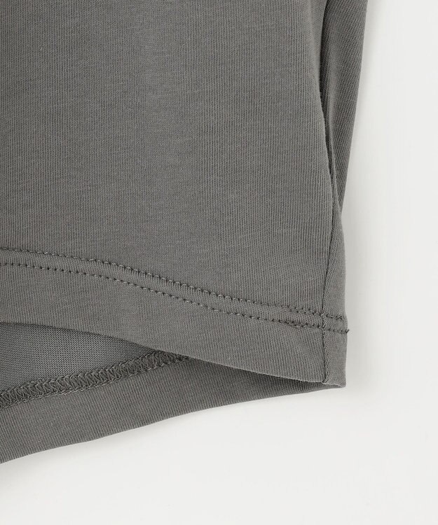 ANY L エニィファンクションフレンチスリーブTシャツ チャコール(ロゴ)