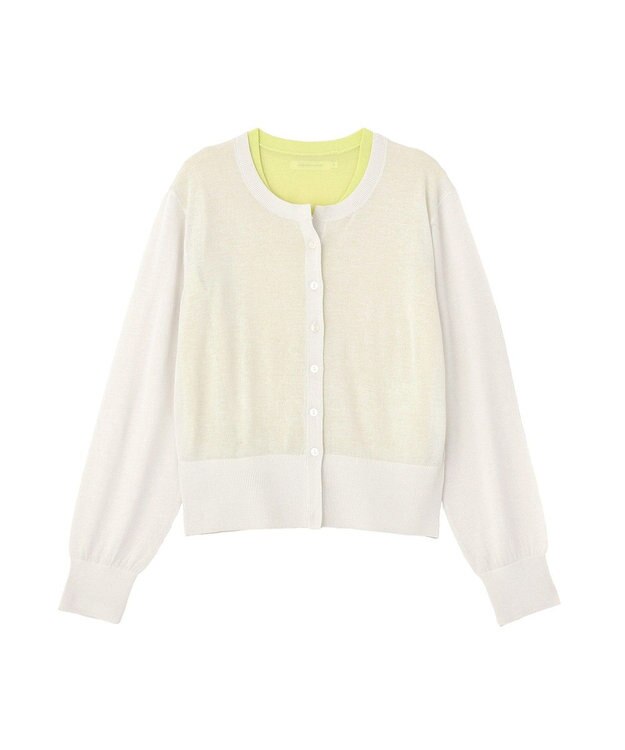 AMERICAN HOLIC 【2SET・接触冷感】カーディガン+ノースリーブニット Light Gray