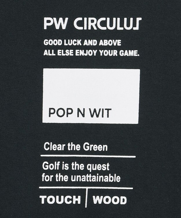 PW CIRCULUS 【MEN】ベーシックロングスリーブモックネック ゴルフ ブラック系