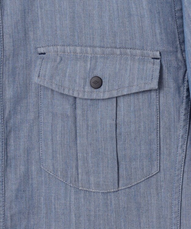 JOSEPH ABBOUD 【キングサイズ・2WAY】リバーシブルシャツ ブルー系