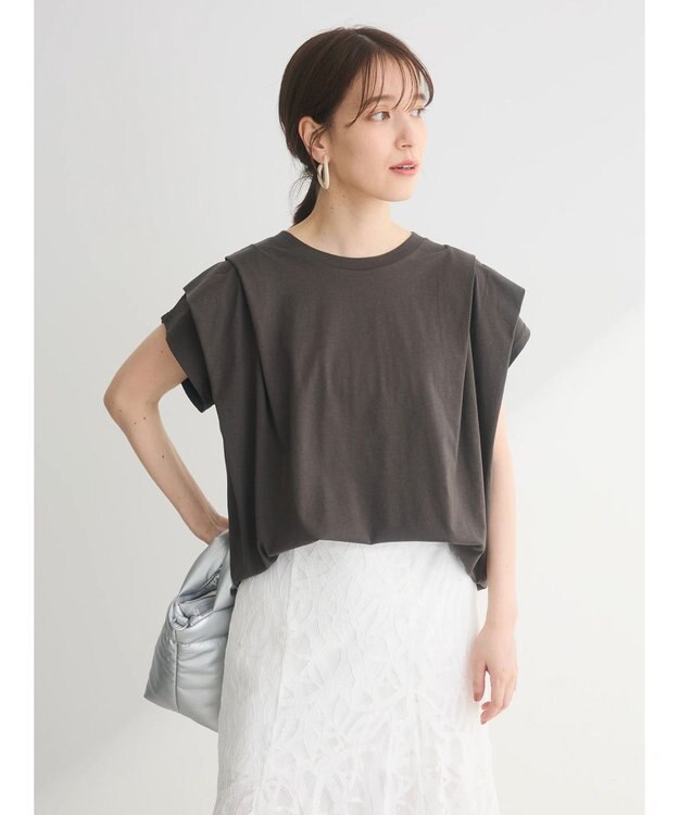 Green Parks ・ＳＵＧＡＲ　ＳＰＯＯＮ【ＣＯＯＬ】ショルダータックＴＥＥ Charcoal Gray