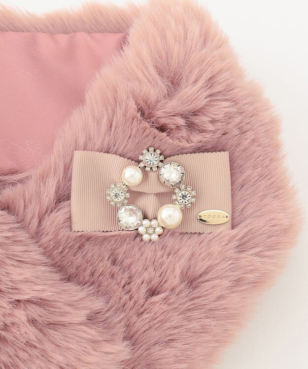TOCCA BIJOUX FUR TIPPET ティペット ピンク系
