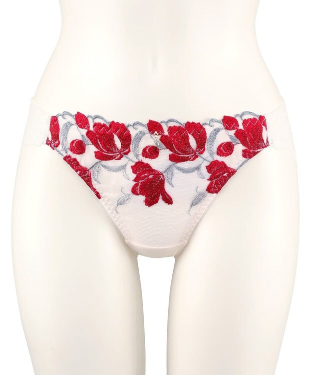 San-ai Resort（三愛水着楽園） エレガントコレクション【2407】デザインショーツ レッド