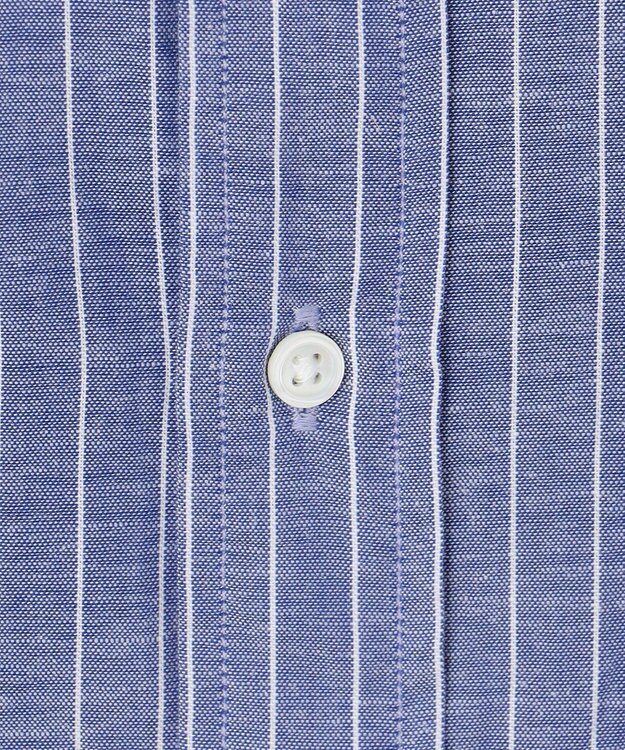 J.PRESS MEN 【WEB・一部店舗限定】コットンリネンストライプシャツ ネイビー系1