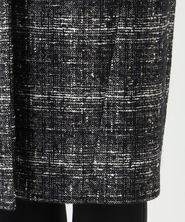 23区 【R(アール)】GIOLICAネップチェックツイード コート ブラック系