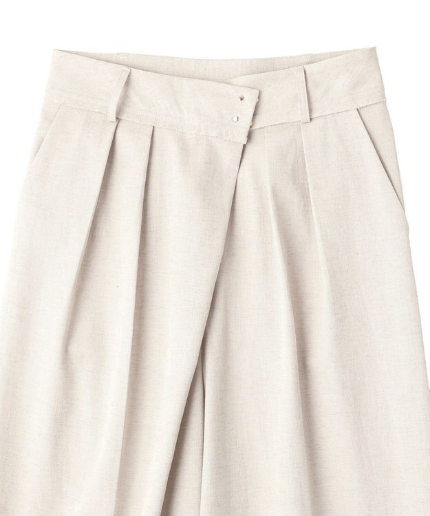 YECCA VECCA メタルホックワイドパンツ Light Beige