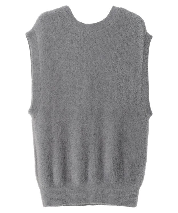 Green Parks Villains／ジャガードニットベスト Gray