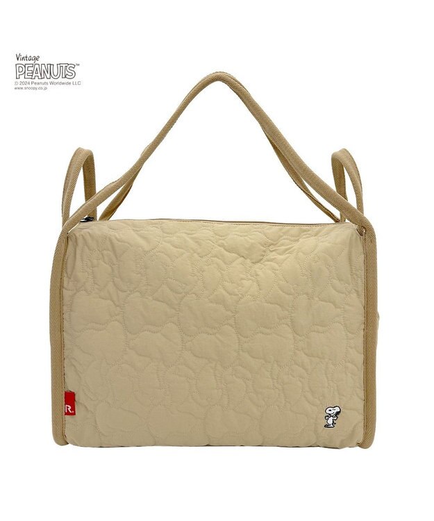 ROOTOTE 8404【スヌーピー】IP.グランデ.キルト.ピーナッツ-9Q 02：ベージュ