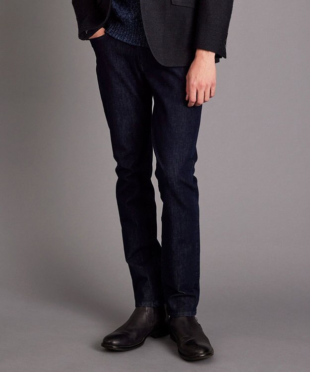 JOSEPH ABBOUD 【キングサイズ・人気】2WAYストレッチISKOデニム ネイビー系