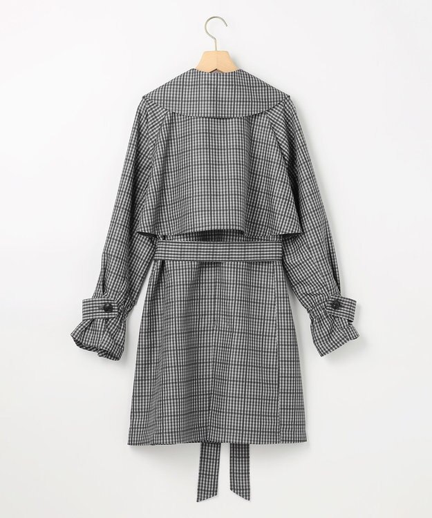 組曲 S 【先行予約】リラクシング トレンチコート グレー×ブラック系3