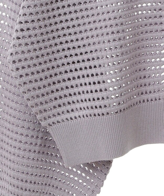 AMERICAN HOLIC ジップアップメッシュニットカーディガン Light Purple